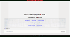 Desktop Screenshot of ibmmyositis.com
